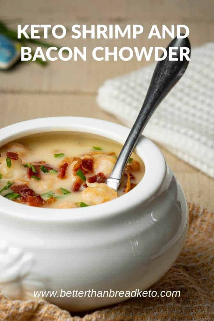 Keto Shrimp and Bacon Chowder