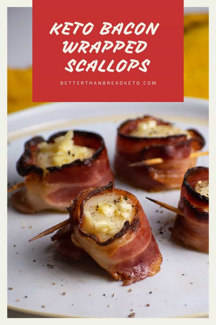 Keto Bacon Wrapped Scallops