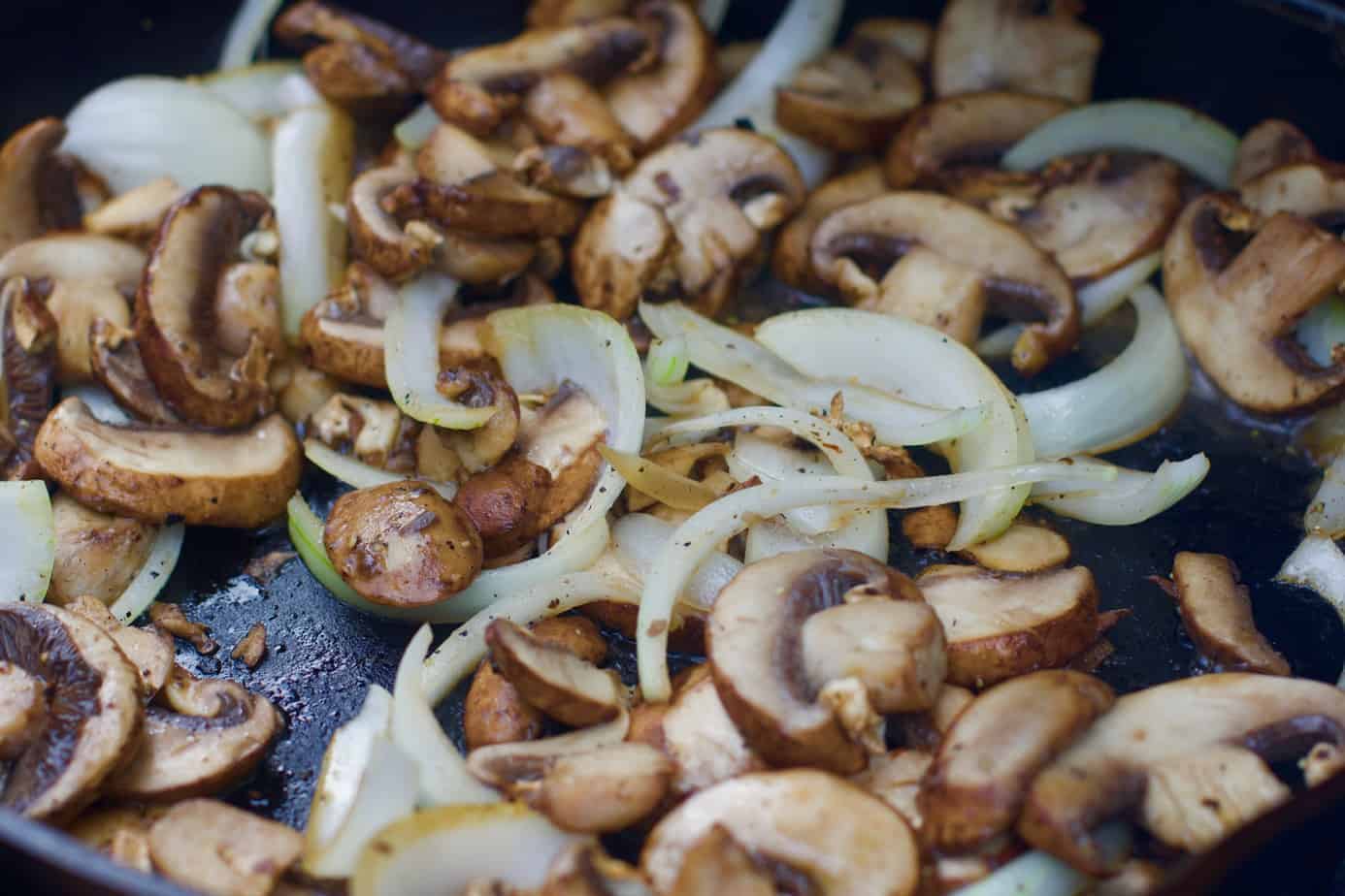 Keto Sauteed Mushroom and Onions
