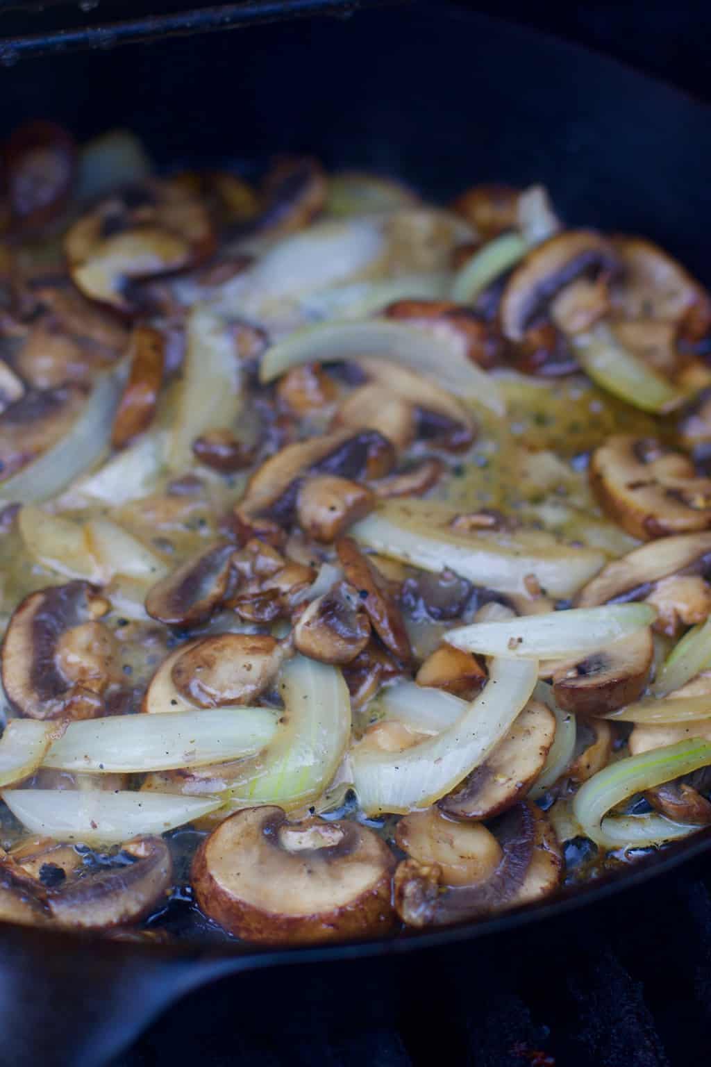 Keto Sautéed Mushroom and Onions