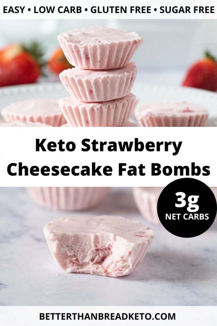 Keto Strawberry Cheesecake Fat Bombs Better Than Bread Keto