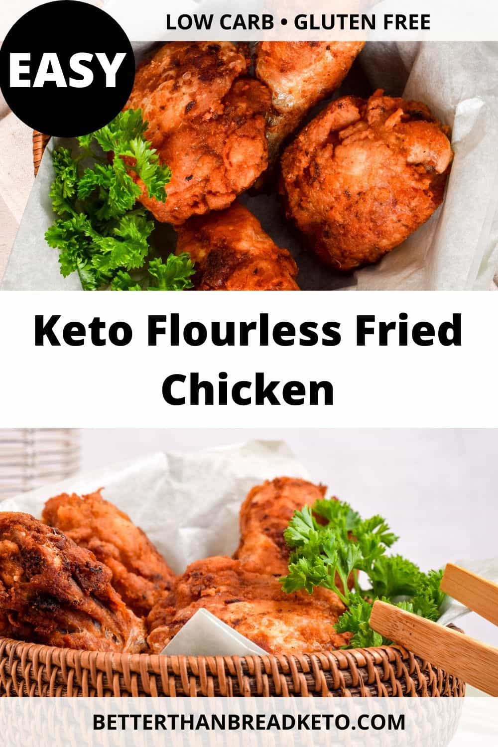 Keto Flourless Fried Chicken