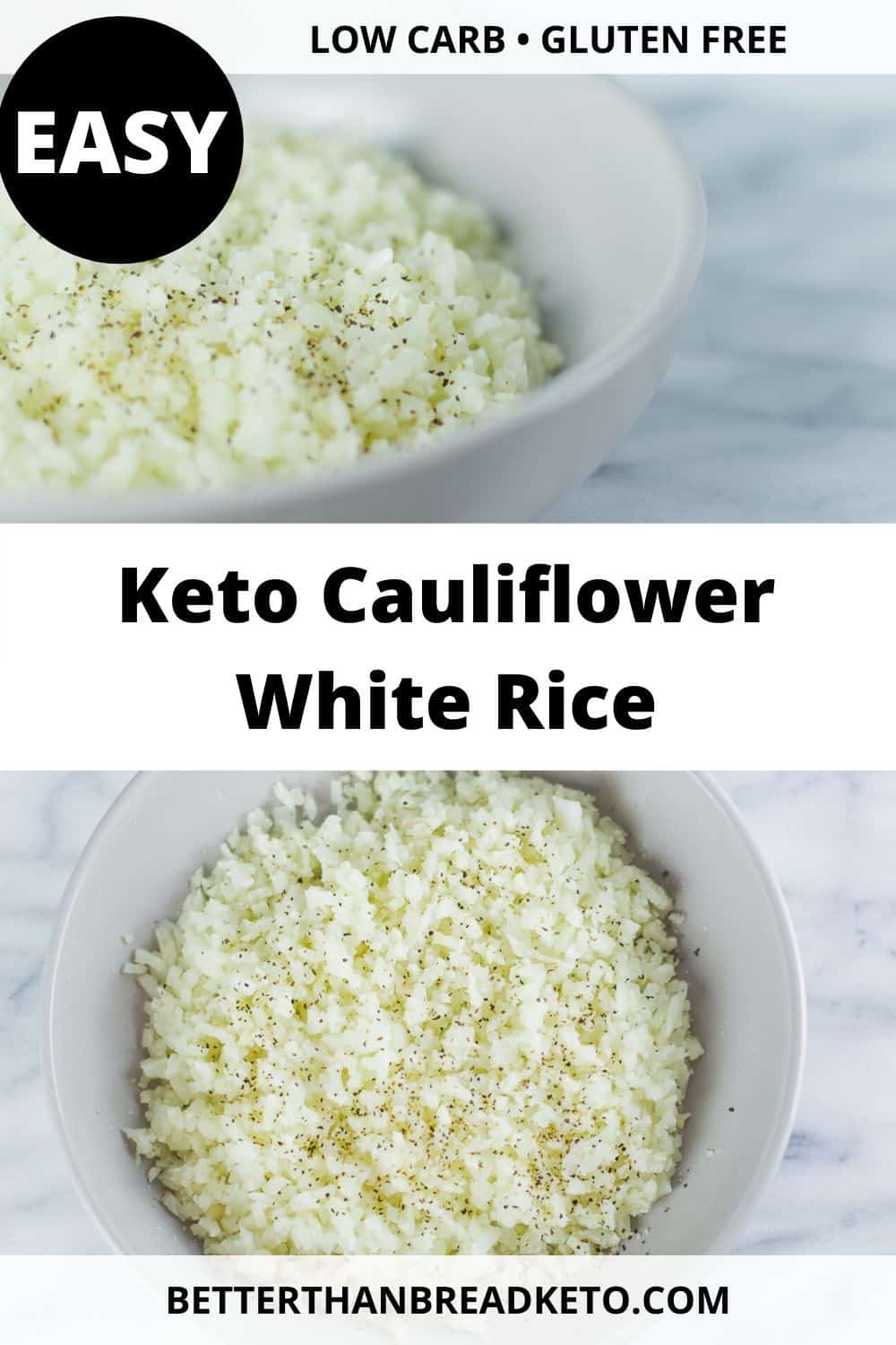 Keto Cauliflower White Rice