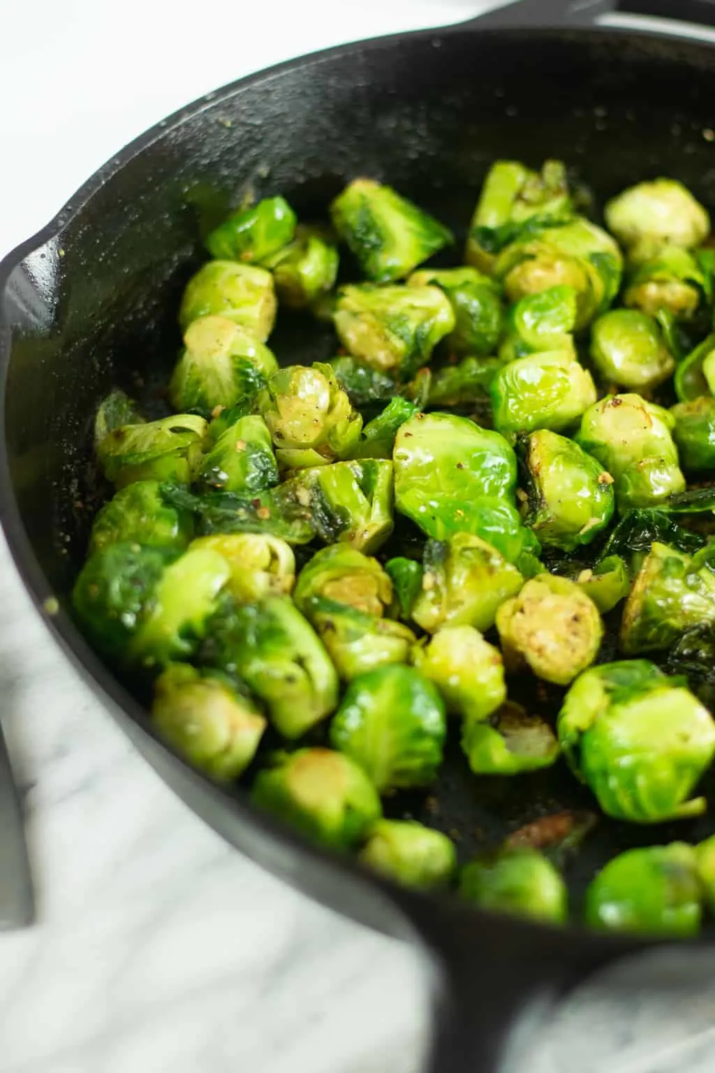 Keto Garlic Butter Brussel Sprouts