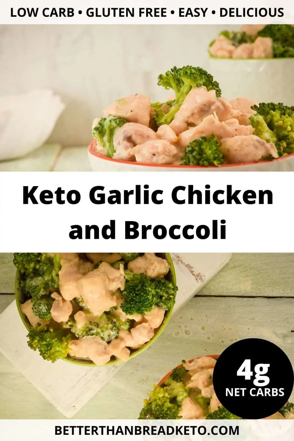 Keto Garlic Chicken and Broccoli