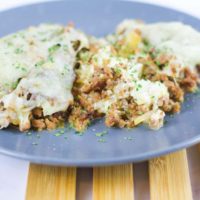 Low-Carb Ground Beef and Cauliflower Casserole