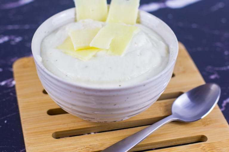 LowCarb Sour Cream and Cheddar Mashed Cauliflower Better Than Bread Keto