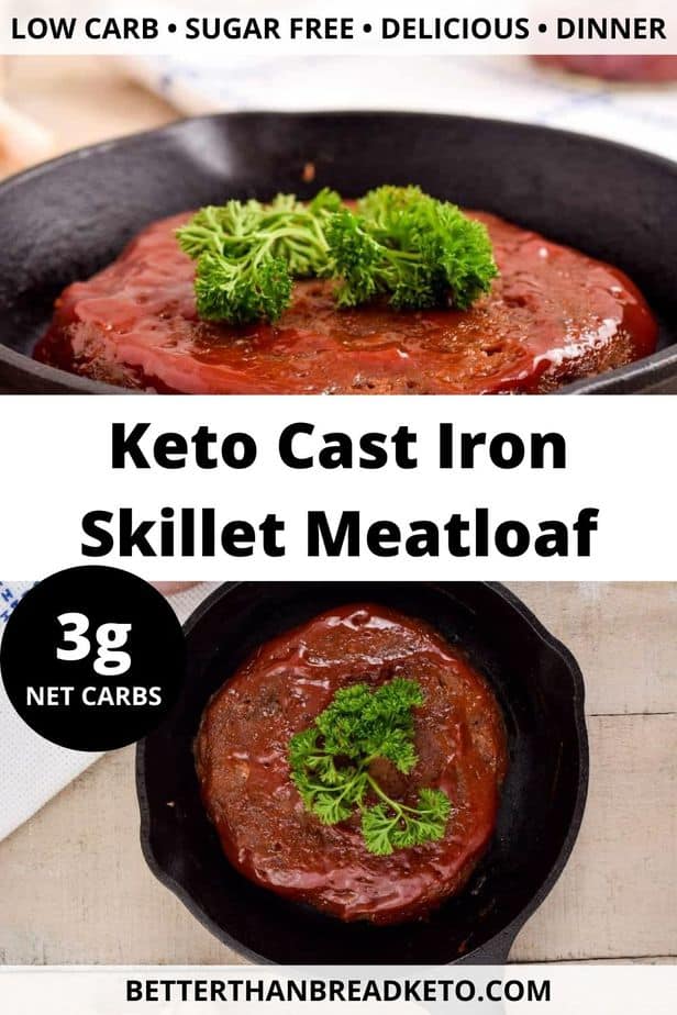 Keto Cast Iron Skillet Meatloaf