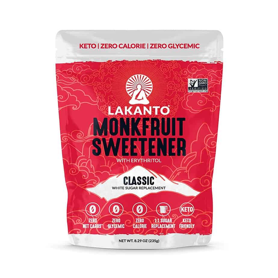 Classic Monkfruit Sweetener Sugar Substitute 1:1 Family Size | Lakanto